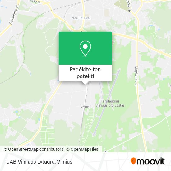 UAB Vilniaus Lytagra žemėlapis