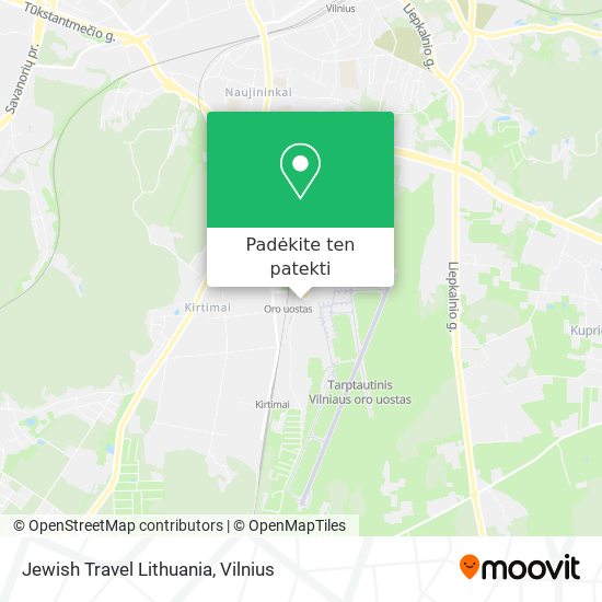 Jewish Travel Lithuania žemėlapis