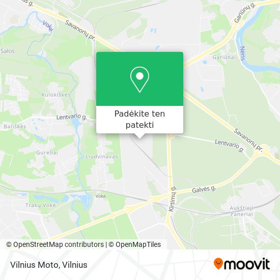 Vilnius Moto žemėlapis