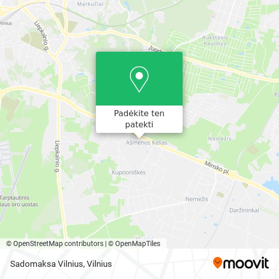 Sadomaksa Vilnius žemėlapis