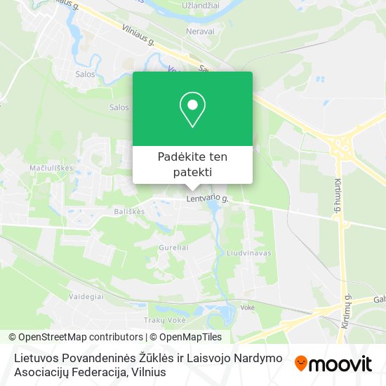Lietuvos Povandeninės Žūklės ir Laisvojo Nardymo Asociacijų Federacija žemėlapis