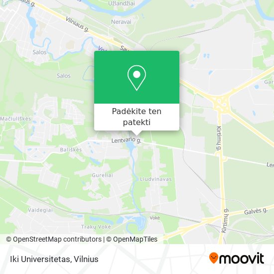 Iki Universitetas žemėlapis