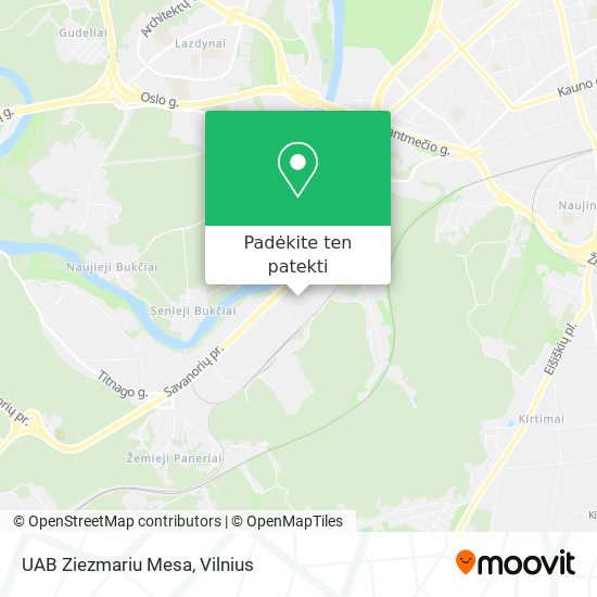 UAB Ziezmariu Mesa žemėlapis