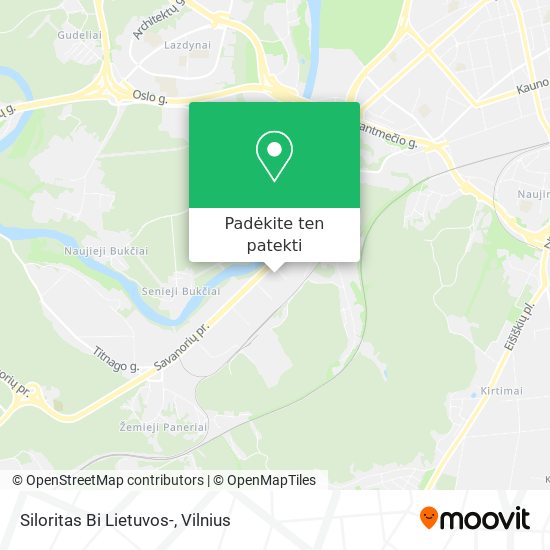 Siloritas Bi Lietuvos- žemėlapis