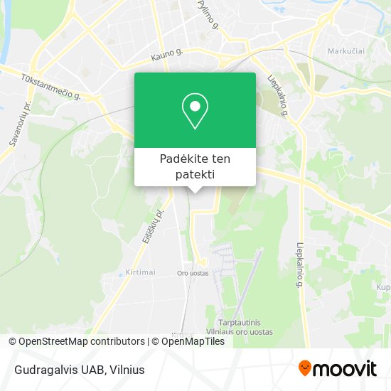 Gudragalvis UAB žemėlapis