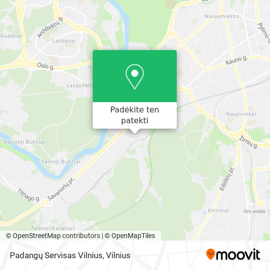 Padangų Servisas Vilnius žemėlapis