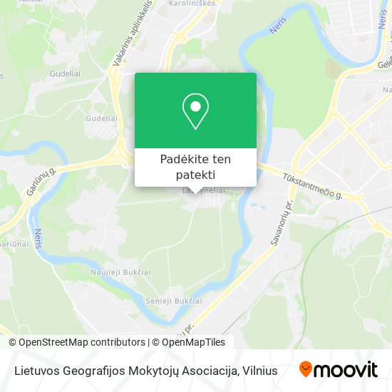 Lietuvos Geografijos Mokytojų Asociacija žemėlapis