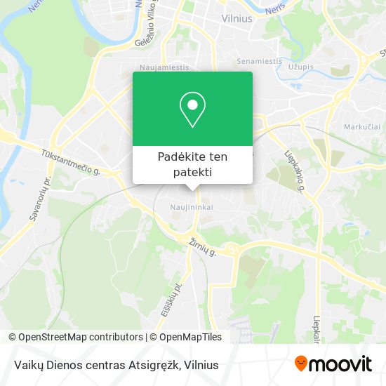 Vaikų Dienos centras Atsigręžk žemėlapis