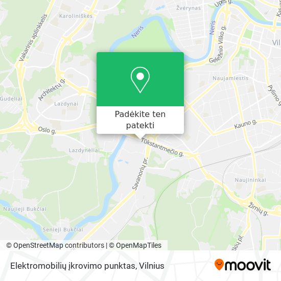 Elektromobilių įkrovimo punktas žemėlapis