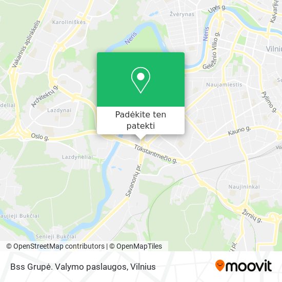 Bss Grupė. Valymo paslaugos žemėlapis