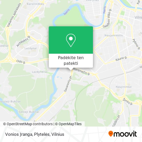 Vonios Įranga, Plytelės žemėlapis