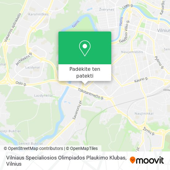 Vilniaus Specialiosios Olimpiados Plaukimo Klubas žemėlapis
