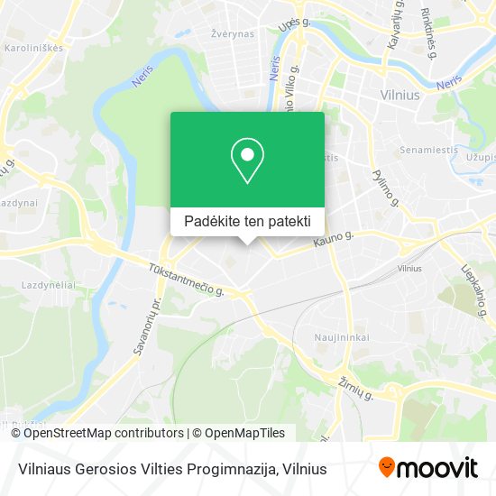 Vilniaus Gerosios Vilties Progimnazija žemėlapis