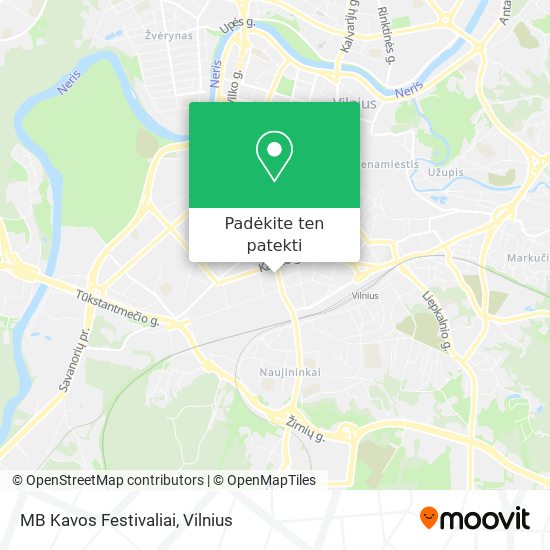 MB Kavos Festivaliai žemėlapis