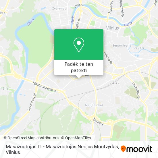 Masazuotojas.Lt - Masažuotojas Nerijus Montvydas žemėlapis