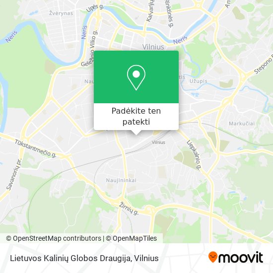 Lietuvos Kalinių Globos Draugija žemėlapis