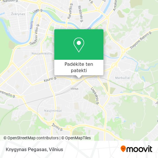 Knygynas Pegasas žemėlapis
