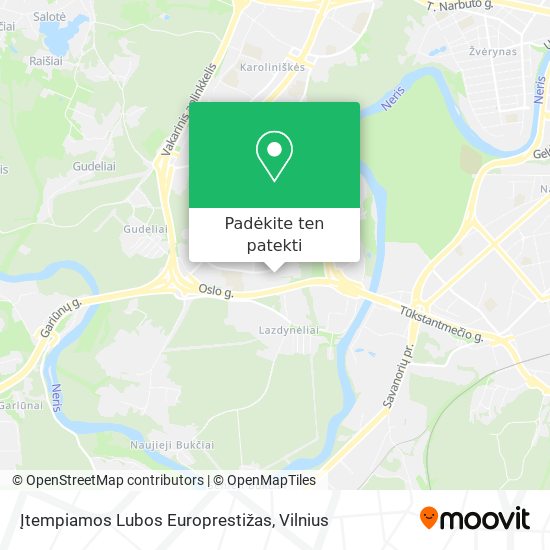 Įtempiamos Lubos Europrestižas žemėlapis