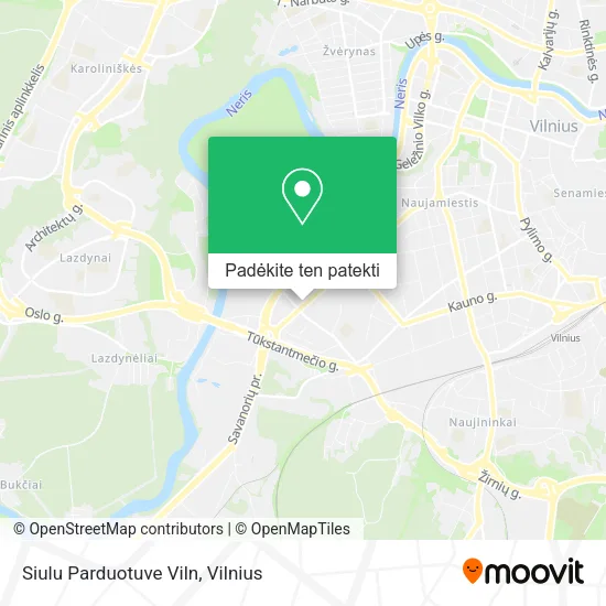 Siulu Parduotuve Viln žemėlapis