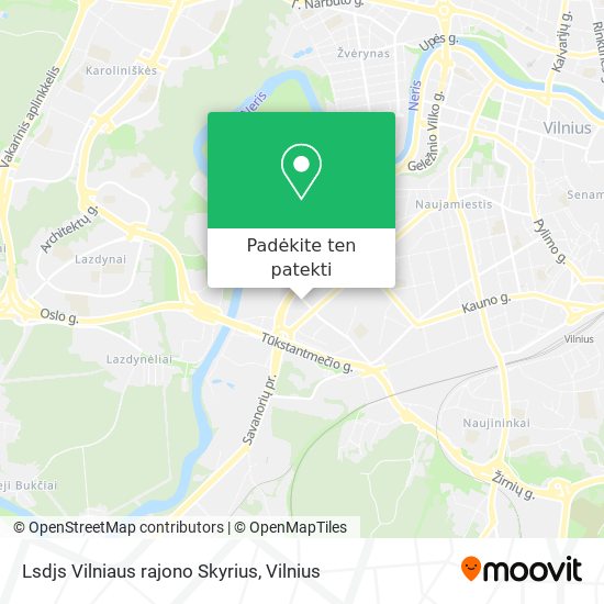 Lsdjs Vilniaus rajono Skyrius žemėlapis