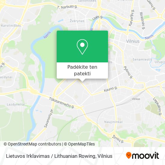 Lietuvos Irklavimas / Lithuanian Rowing žemėlapis