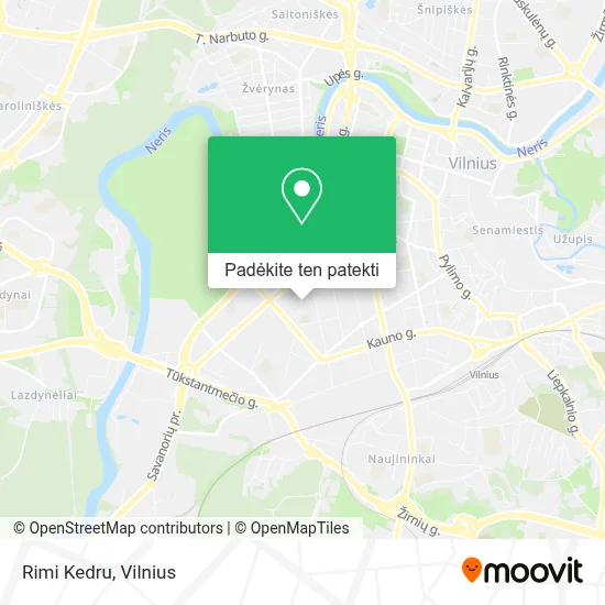 Rimi Kedru žemėlapis