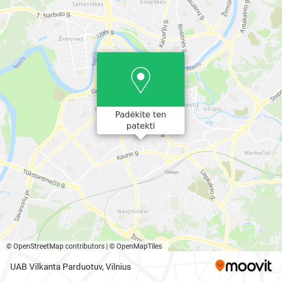 UAB Vilkanta Parduotuv žemėlapis