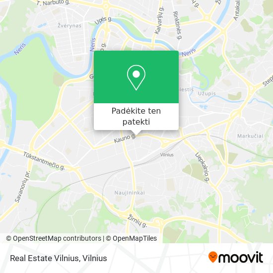 Real Estate Vilnius žemėlapis