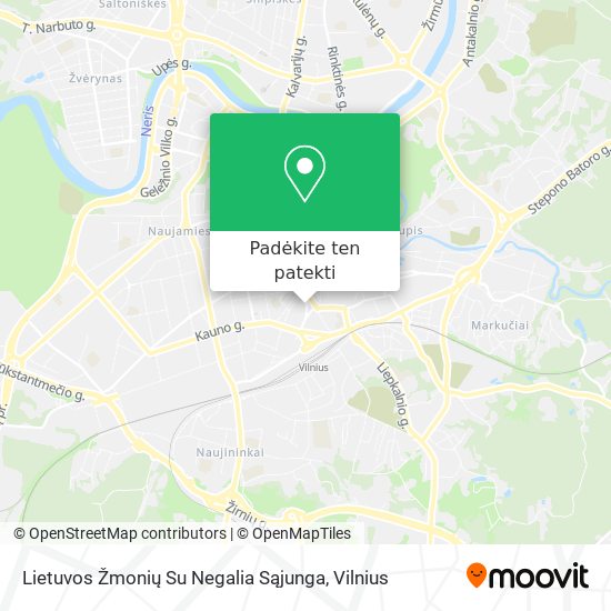 Lietuvos Žmonių Su Negalia Sąjunga žemėlapis