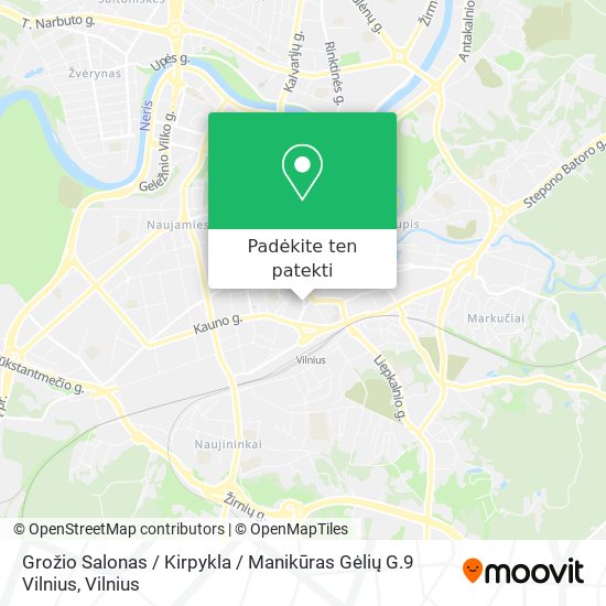 Grožio Salonas / Kirpykla / Manikūras Gėlių G.9 Vilnius žemėlapis