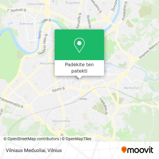 Vilniaus Meduoliai žemėlapis