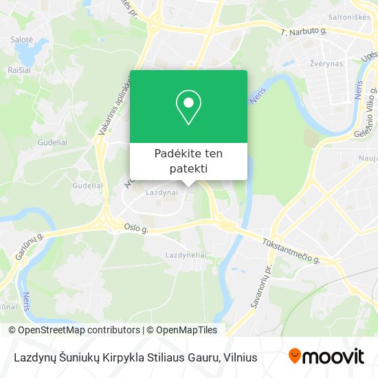 Lazdynų Šuniukų Kirpykla Stiliaus Gauru žemėlapis