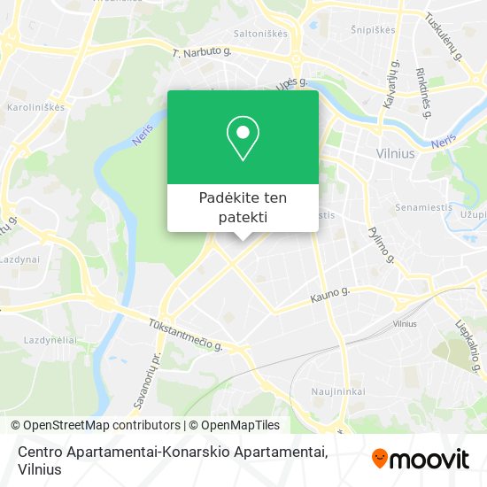 Centro Apartamentai-Konarskio Apartamentai žemėlapis