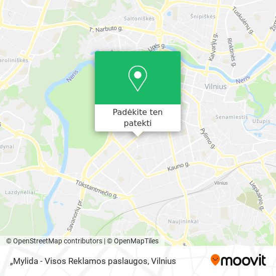 „Mylida - Visos Reklamos paslaugos žemėlapis