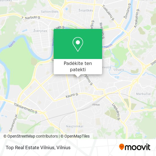 Top Real Estate Vilnius žemėlapis