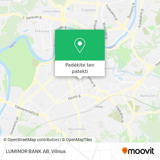 LUMINOR BANK AB žemėlapis