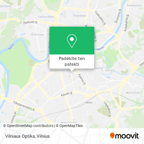Vilniaus Optika žemėlapis