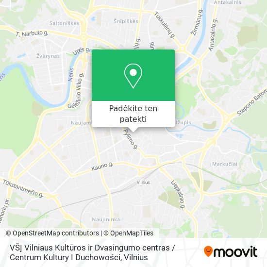 VŠĮ Vilniaus Kultūros ir Dvasingumo centras / Centrum Kultury I Duchowości žemėlapis