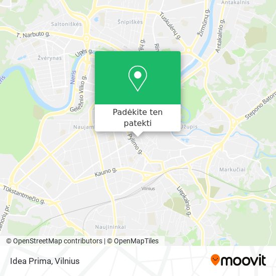 Idea Prima žemėlapis