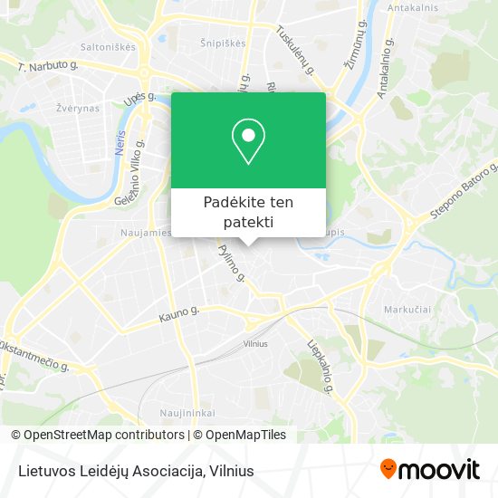 Lietuvos Leidėjų Asociacija žemėlapis