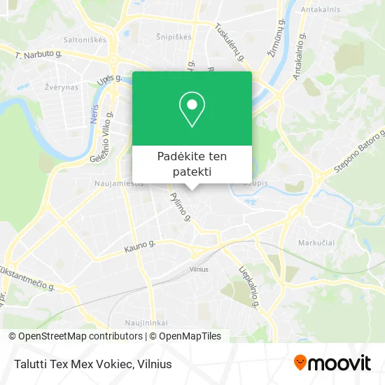 Talutti Tex Mex Vokiec žemėlapis