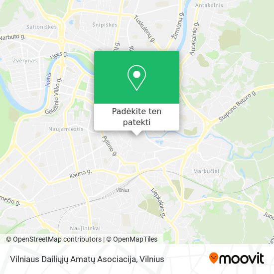 Vilniaus Dailiųjų Amatų Asociacija žemėlapis
