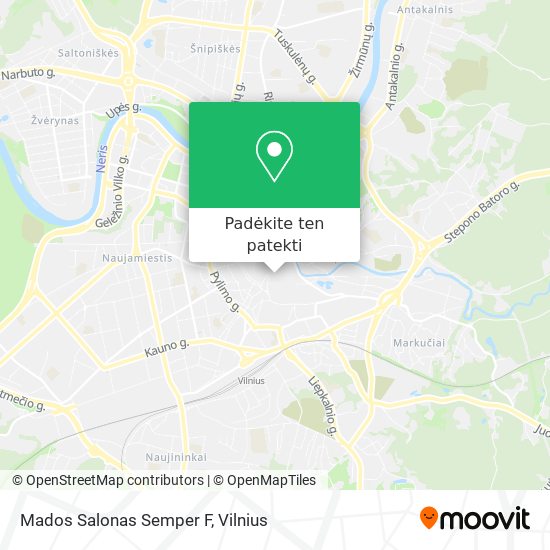Mados Salonas Semper F žemėlapis