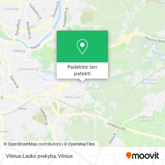 Vilnius-Lauko prekyba žemėlapis