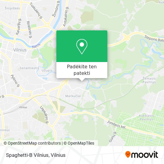 Spaghetti-B Vilnius žemėlapis