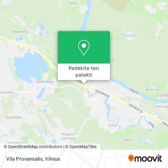 Vila Provansalis žemėlapis