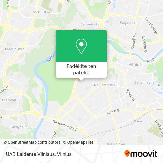 UAB Laidente Vilniaus žemėlapis