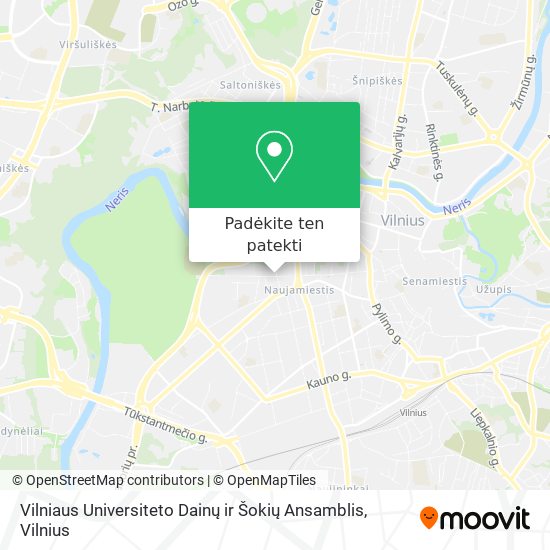 Vilniaus Universiteto Dainų ir Šokių Ansamblis žemėlapis