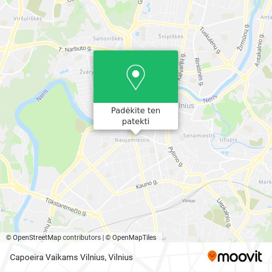 Capoeira Vaikams Vilnius žemėlapis