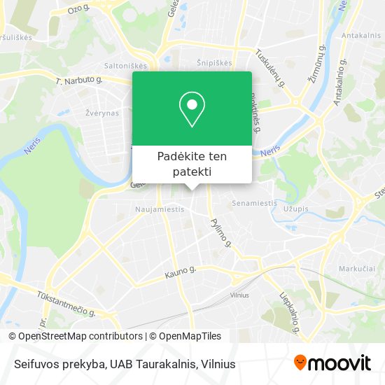 Seifuvos prekyba, UAB Taurakalnis žemėlapis